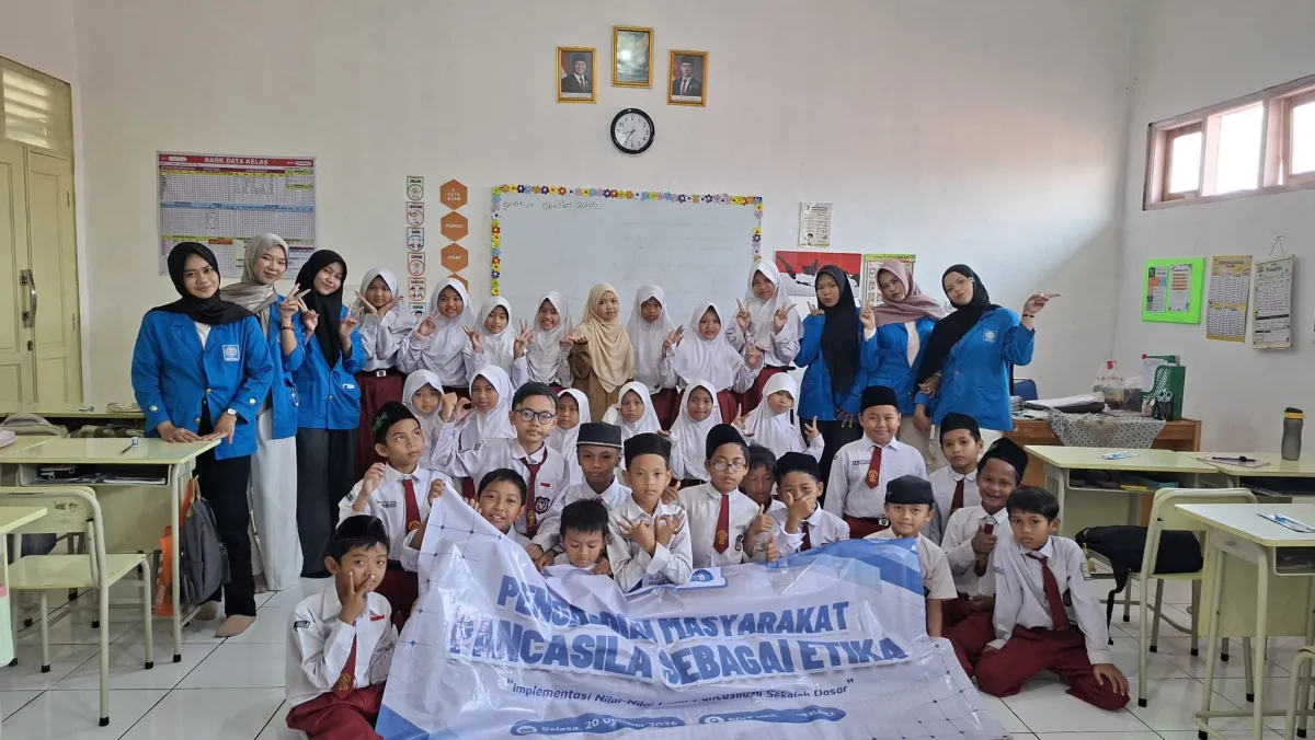 Mahasiswa Gelar Edukasi Nilai Pancasila bagi Siswa SDIT Permata Ilmu